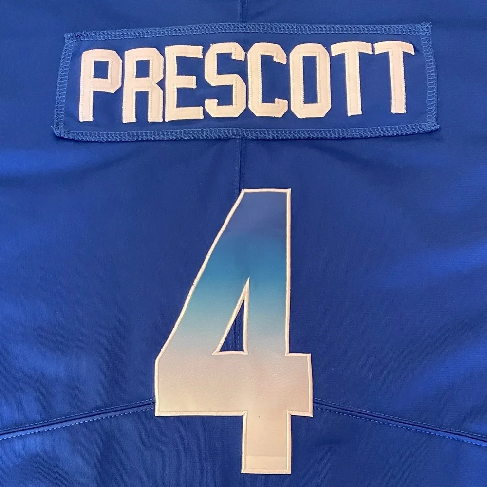 Nike Dallas Cowboys Dak Prescott Royal Blue 2018 Pro Bowl #4 Jersey Youth XL